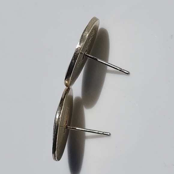 Abalone Shell Round Earrings - Picture 6 of 13